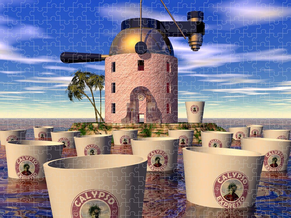 Fantasy Jigsaw Puzzle featuring the digital art Calypso Expresso by Walter Neal