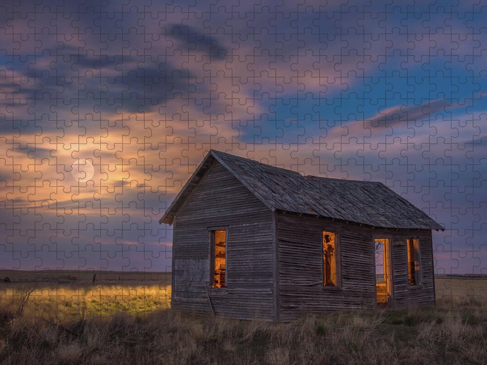 Moon Jigsaw Puzzle featuring the photograph Can You Leave the Light On by Darren White