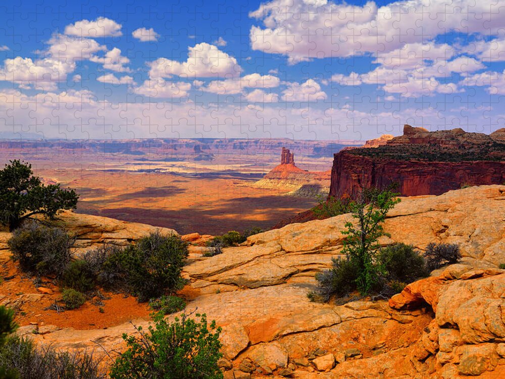 Canyonlands Jigsaw Puzzle featuring the photograph Candlestick Tower View by Greg Norrell