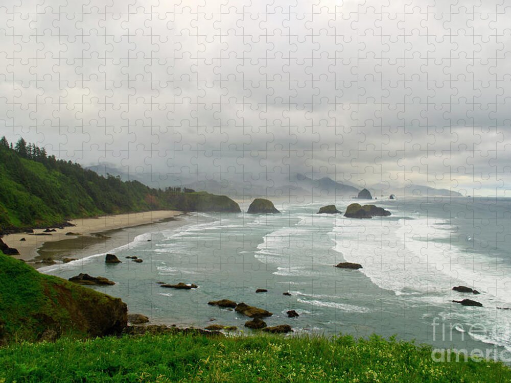 Oregon Coast Jigsaw Puzzle featuring the photograph Cannon Coast by Suzette Kallen