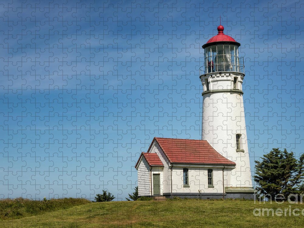 Building Jigsaw Puzzle featuring the photograph Cape Blanco Lighthouse 6 by Al Andersen