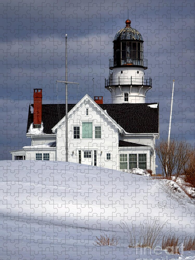 Maine Jigsaw Puzzle featuring the photograph Cape Elizabeth Lighthouse by Olivier Le Queinec