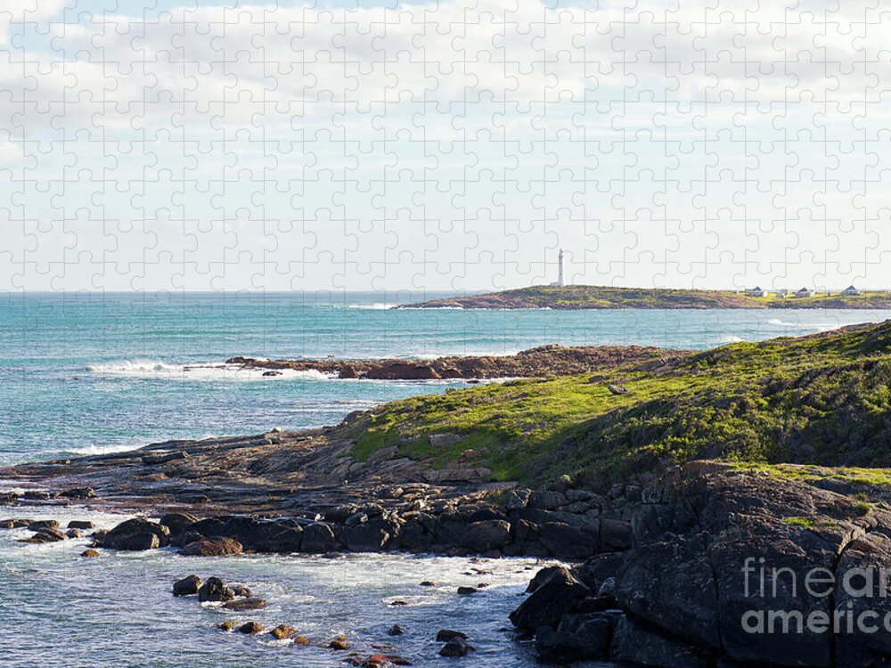 Australia Photography Jigsaw Puzzle featuring the photograph Cape Leeuwin Lighthouse by Ivy Ho
