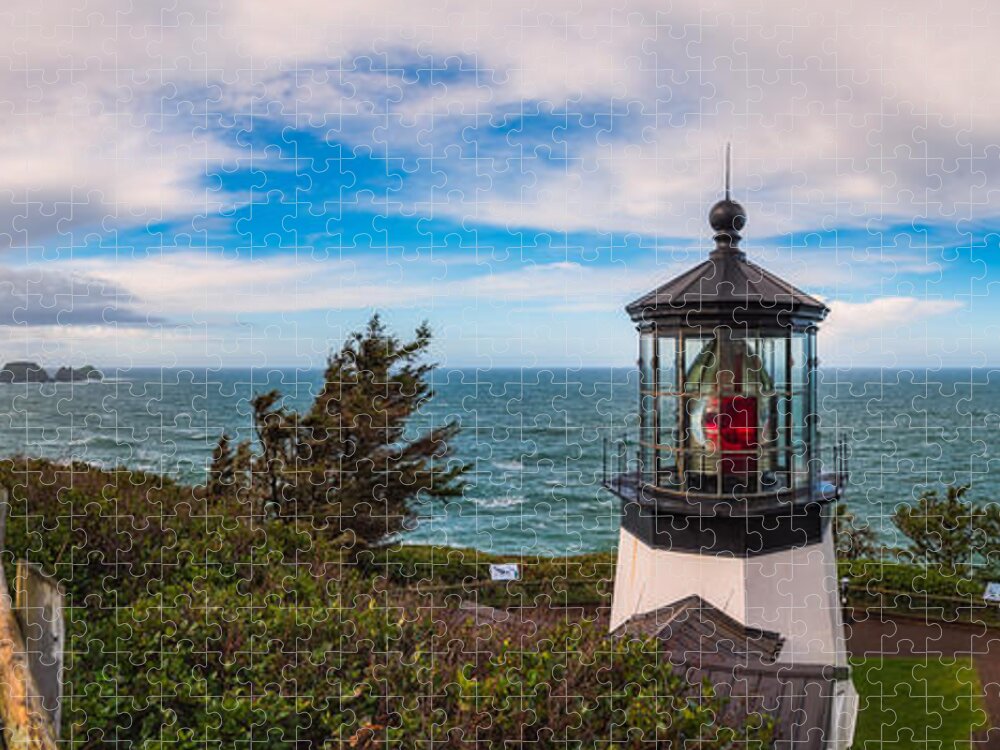 Oregon Jigsaw Puzzle featuring the photograph Cape Meares Lighthouse by Darren White