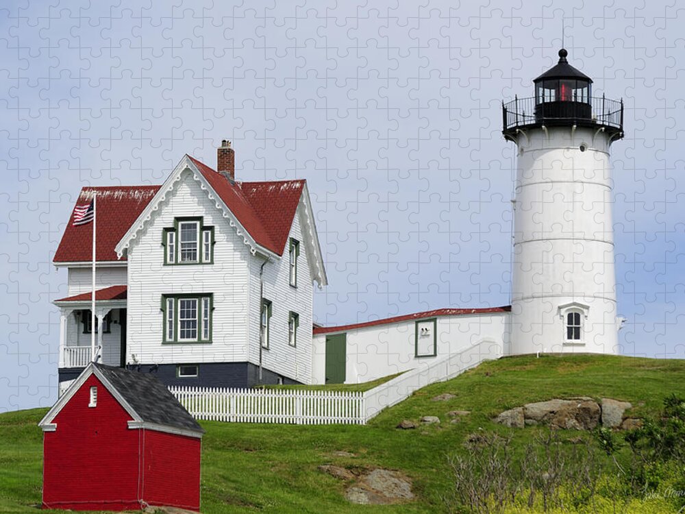 Cape Jigsaw Puzzle featuring the photograph Cape Neddick Light by Luke Moore
