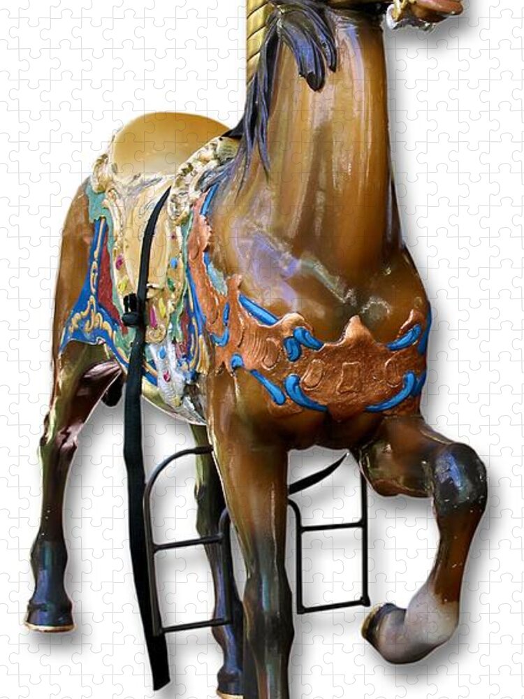 Carousel Jigsaw Puzzle featuring the photograph Carousel Horse by Bob Slitzan