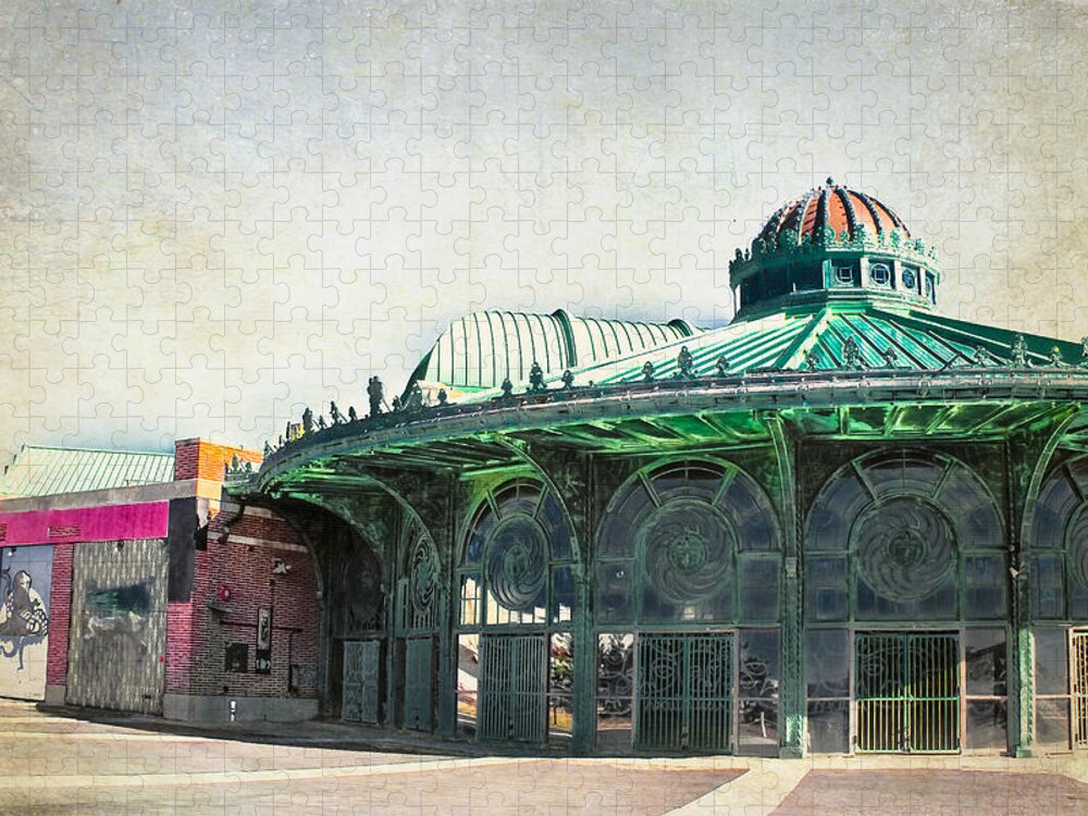 Asbury Park Jigsaw Puzzle featuring the photograph Carousel House at Asbury Park by Colleen Kammerer