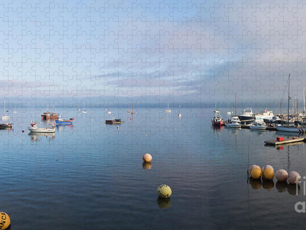 Cornwall Jigsaw Puzzle featuring the photograph Carrick Roads Cornwall by Terri Waters