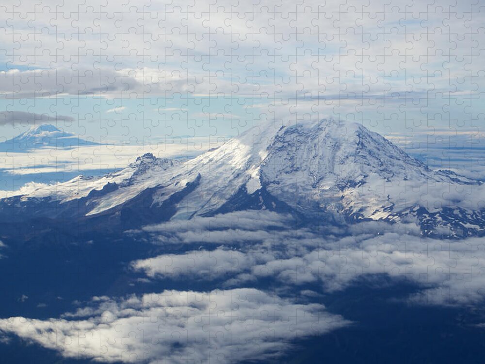 Mountains Jigsaw Puzzle featuring the photograph Cascade Volcanos by Brooke Bowdren