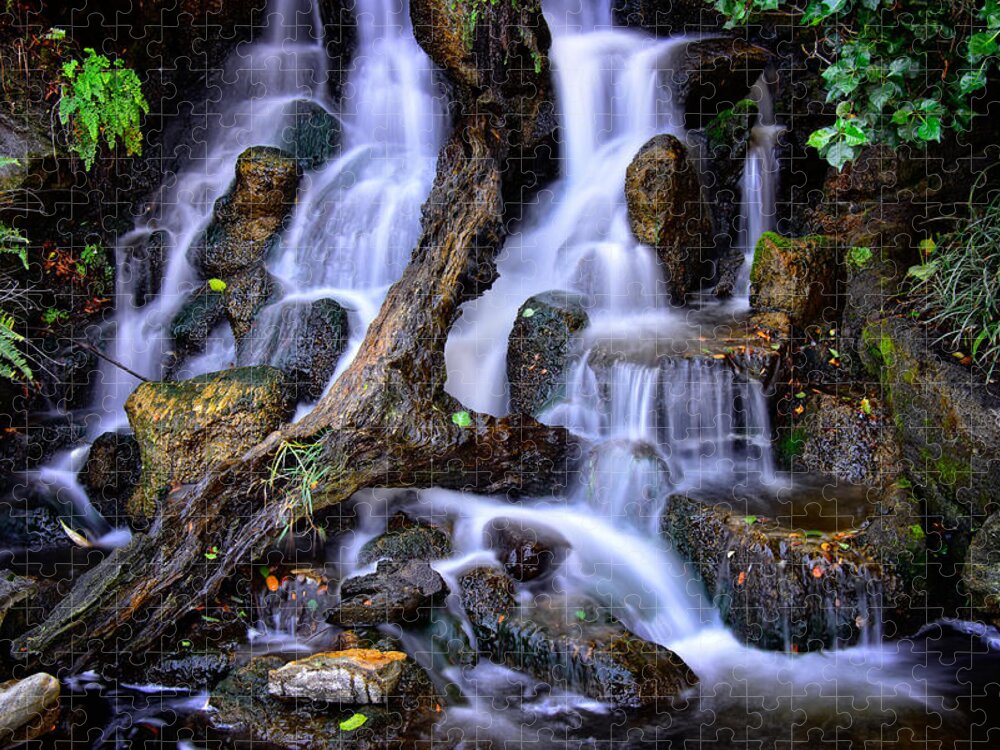 Waterfall Jigsaw Puzzle featuring the photograph Cascades by Harry Spitz