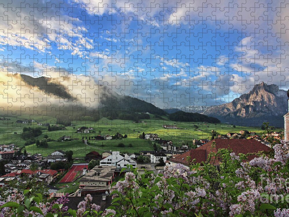 Italy Jigsaw Puzzle featuring the photograph Castelrotto Sunrise 9695 by Jack Schultz