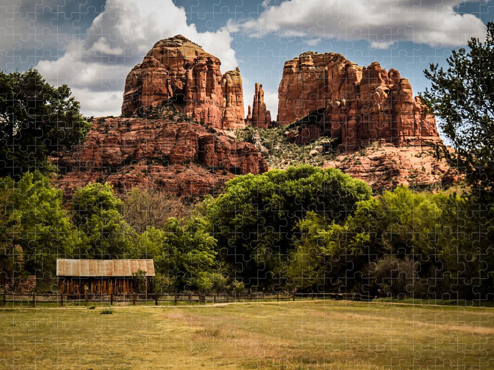 Southwest Jigsaw Puzzle featuring the photograph Cathedral Rock by Terry Ann Morris