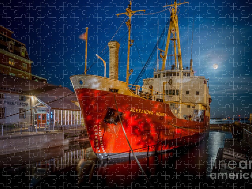 Alexander Henry Jigsaw Puzzle featuring the photograph CCGS Alexander Henry by Roger Monahan