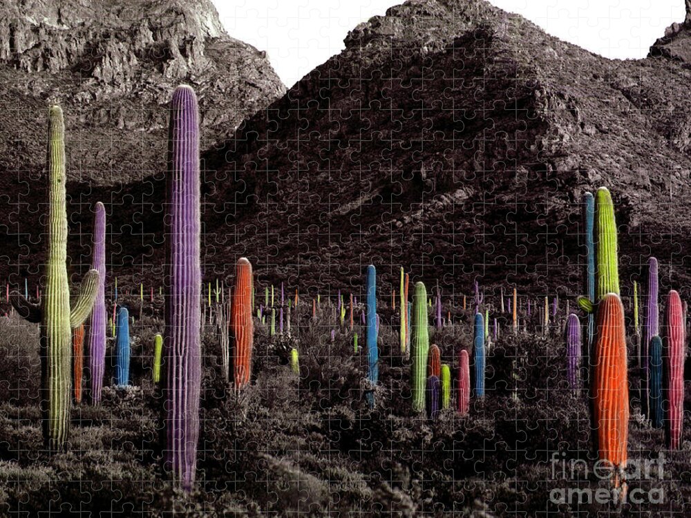  Cactus Jigsaw Puzzle featuring the photograph Celebrate Diversity by Joanne West
