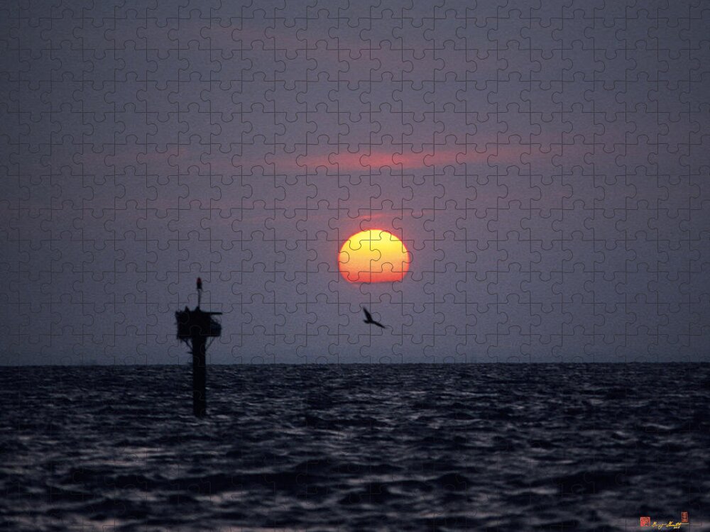 Sea Jigsaw Puzzle featuring the photograph Chesapeake Bay Osprey 14O by Gerry Gantt