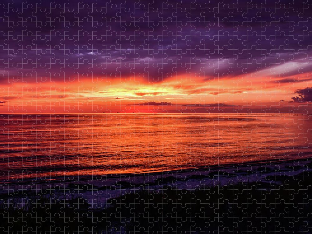 Chesapeake Jigsaw Puzzle featuring the photograph Chesapeake Bay Sunset by Nicole Lloyd