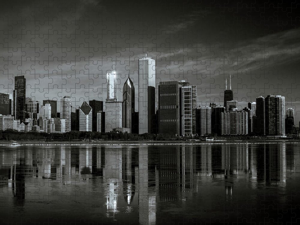 Winterpacht Jigsaw Puzzle featuring the photograph Chicago Lake Front by Miguel Winterpacht