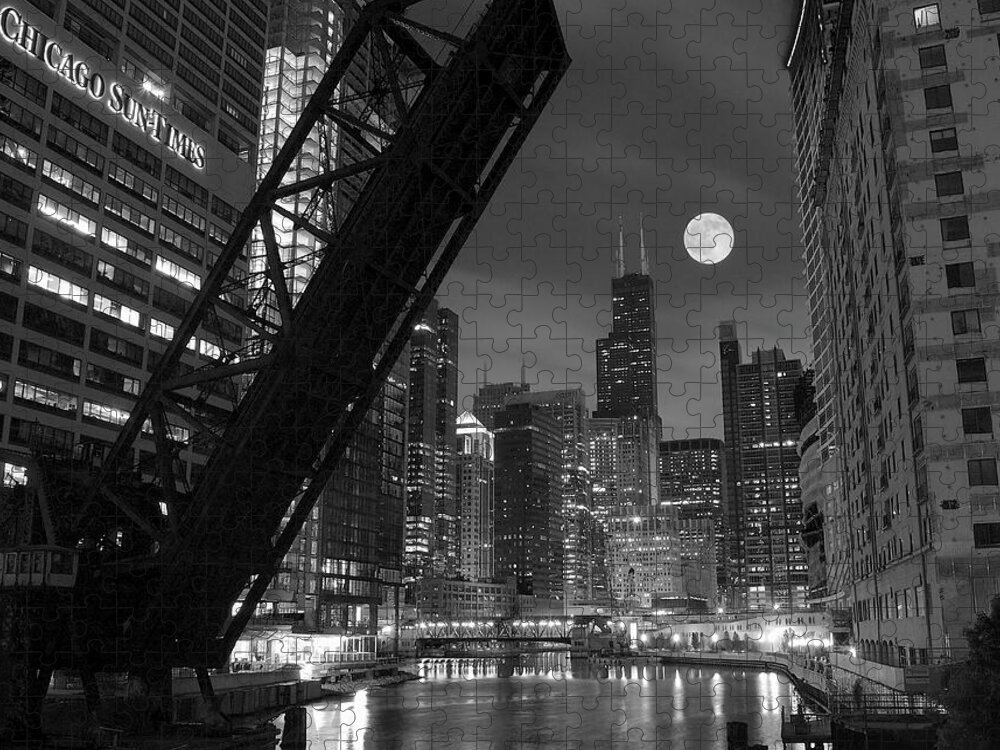 Chicago Jigsaw Puzzle featuring the photograph Chicago Pride of Illinois by Frozen in Time Fine Art Photography