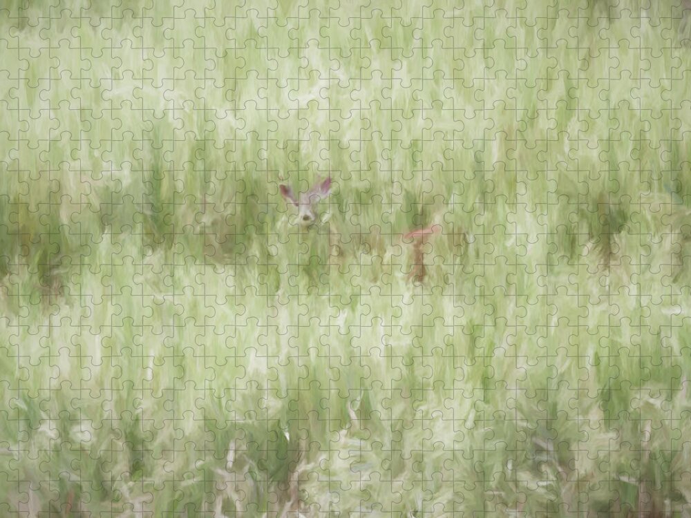 Digital Jigsaw Puzzle featuring the digital art Child of the Meadows by Dawn J Benko