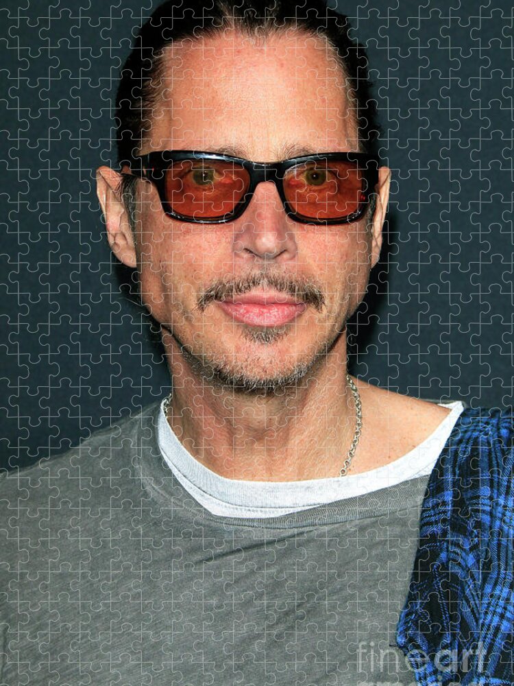 Nina Prommer Jigsaw Puzzle featuring the photograph Chris Cornell by Nina Prommer
