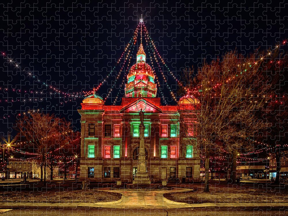 Minden Jigsaw Puzzle featuring the photograph Christmas City by Susan Rissi Tregoning