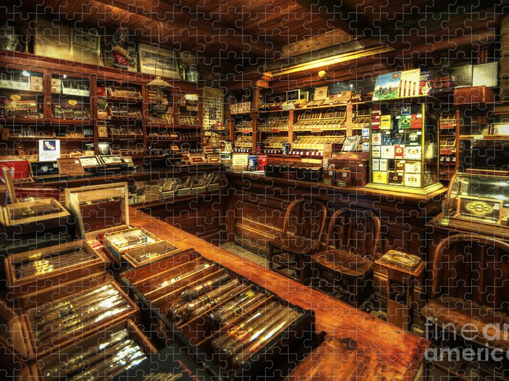 Art Jigsaw Puzzle featuring the photograph Cigar Shop by Yhun Suarez