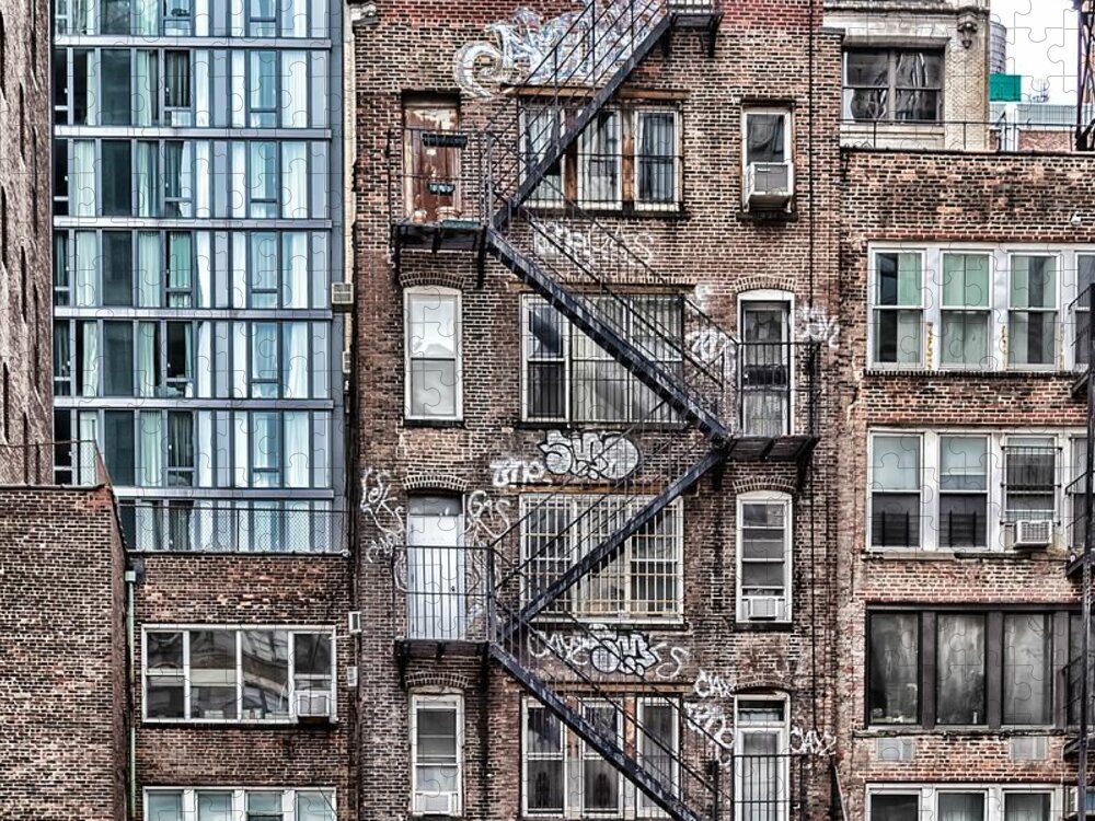Apartments Jigsaw Puzzle featuring the photograph City Life by Alison Frank