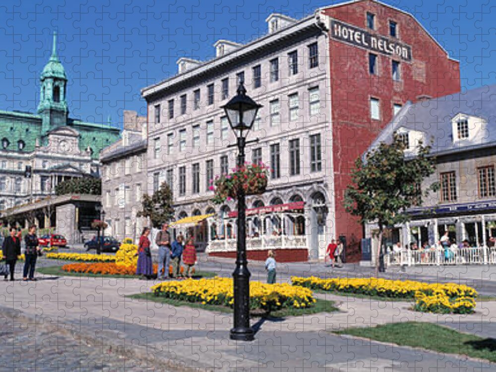 Photography Jigsaw Puzzle featuring the photograph Cityscape Montreal Quebec Canada by Panoramic Images