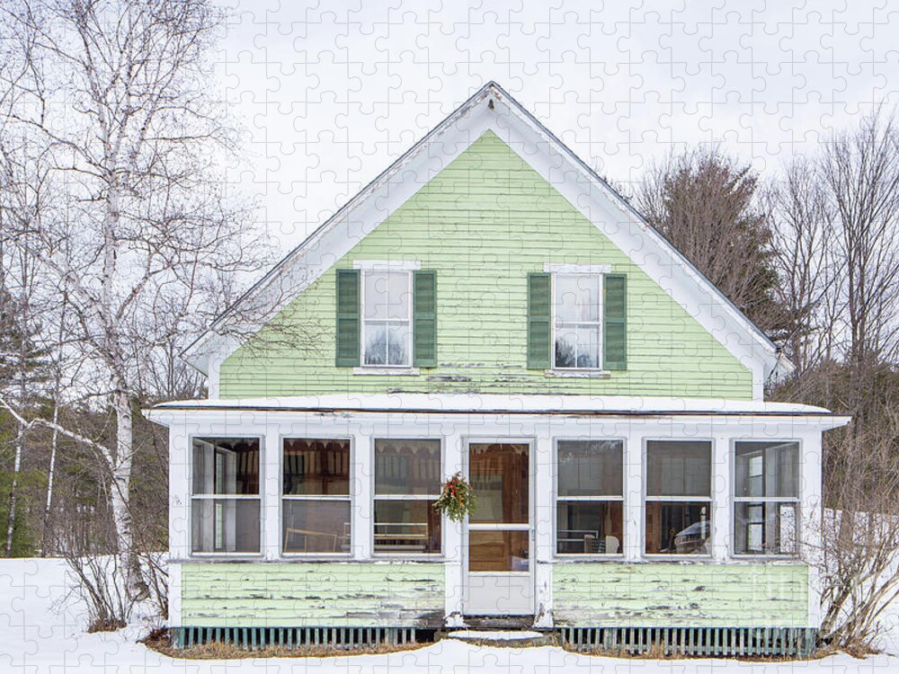 New England Jigsaw Puzzle featuring the photograph Classic New Englander Home by Edward Fielding