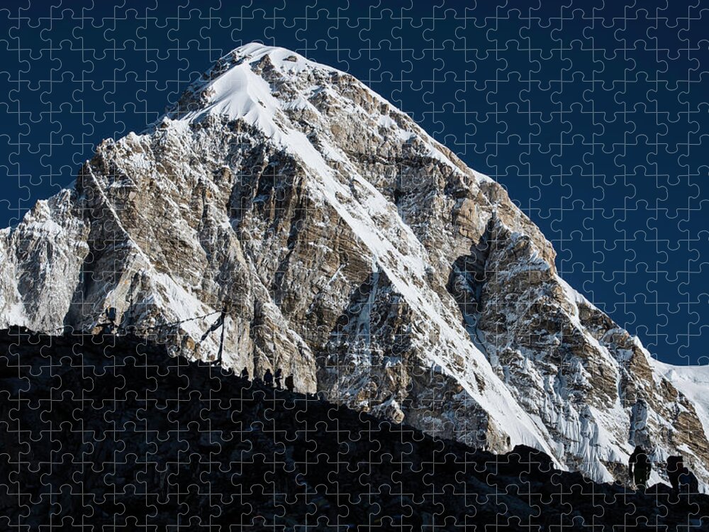 Nepal Jigsaw Puzzle featuring the photograph Climb to Kala Patthar by Owen Weber