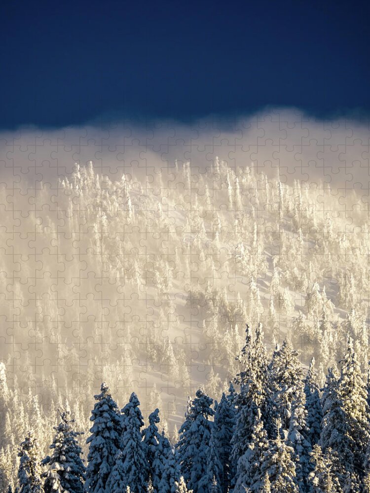 Snow Jigsaw Puzzle featuring the photograph Cloud Blanket by Martin Gollery