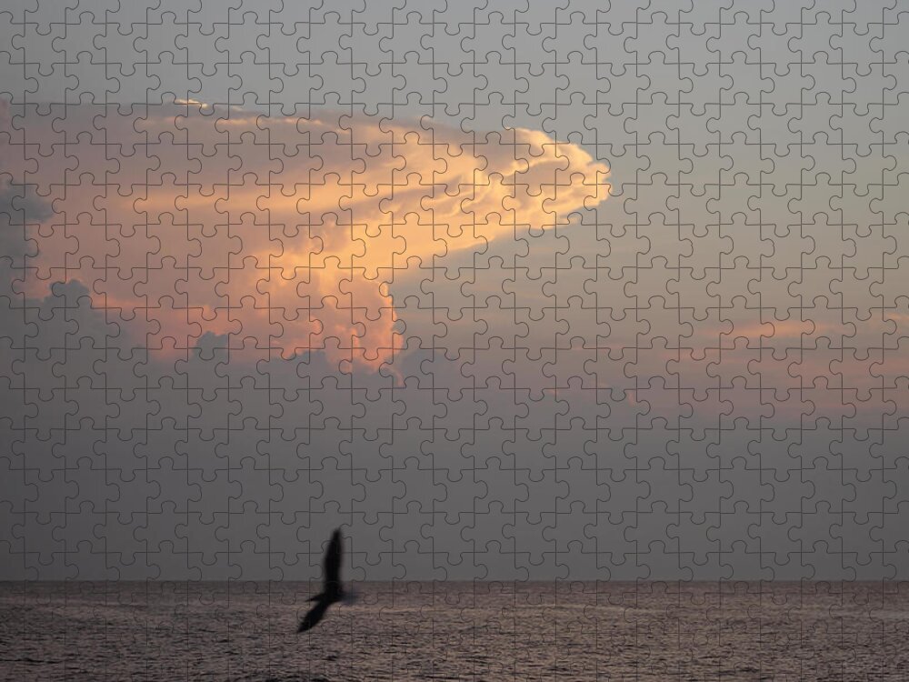 Clouds Jigsaw Puzzle featuring the photograph Clouds Signalling Dawn by Robert Banach