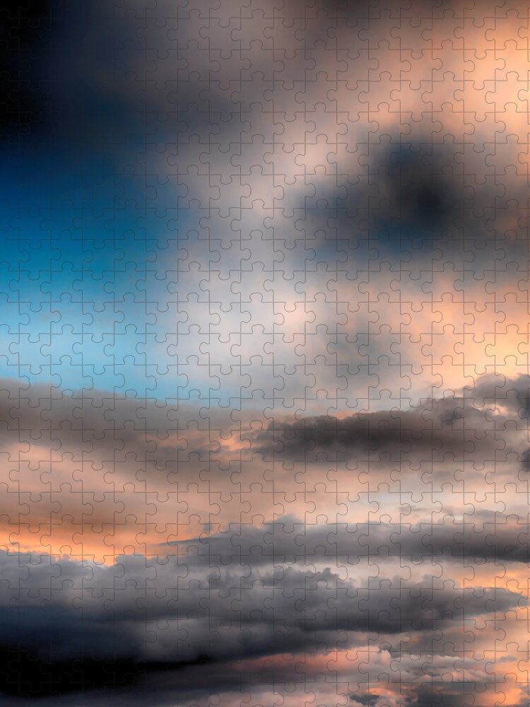 Clouds Jigsaw Puzzle featuring the mixed media Cloudscape 3 by Angelina Tamez