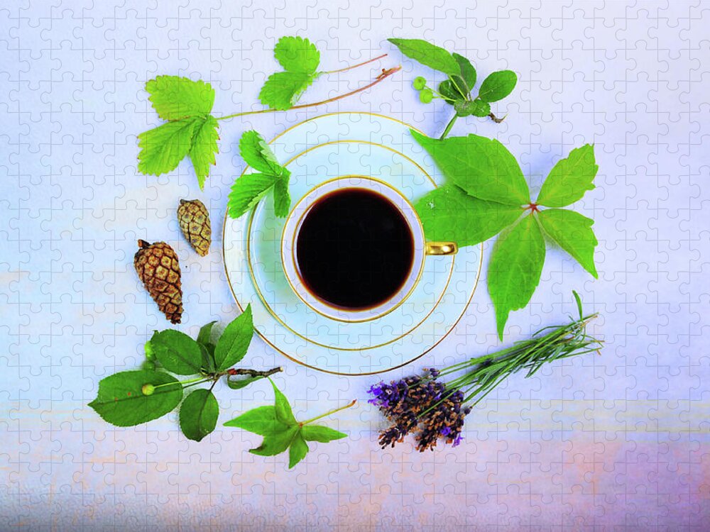 Love Jigsaw Puzzle featuring the photograph Coffee Delight by Randi Grace Nilsberg