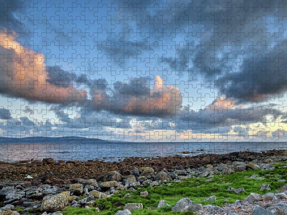 2016 Jigsaw Puzzle featuring the photograph Connemara Sunset by Chris Buff