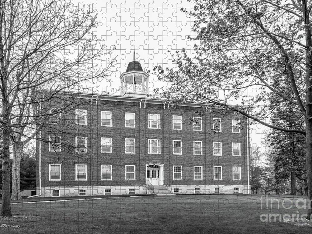 Cornell College Jigsaw Puzzle featuring the photograph Cornell College - College Hall by University Icons