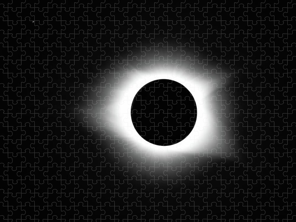 8-21-17 Jigsaw Puzzle featuring the photograph Totality 8-21-2017 by Charles Hite