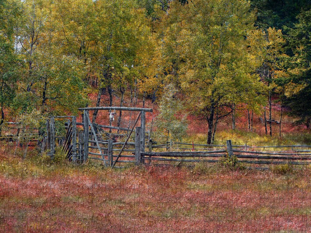 Corral Jigsaw Puzzle featuring the photograph Corral # 604 by Ed Hall