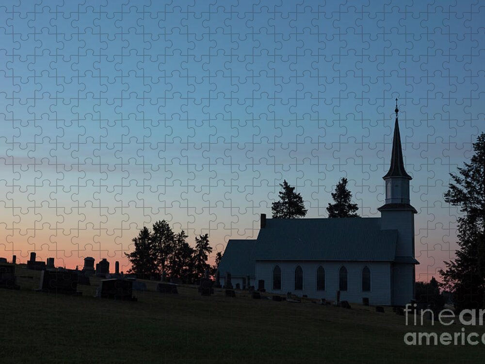 August Jigsaw Puzzle featuring the photograph Country Chapel by Idaho Scenic Images Linda Lantzy