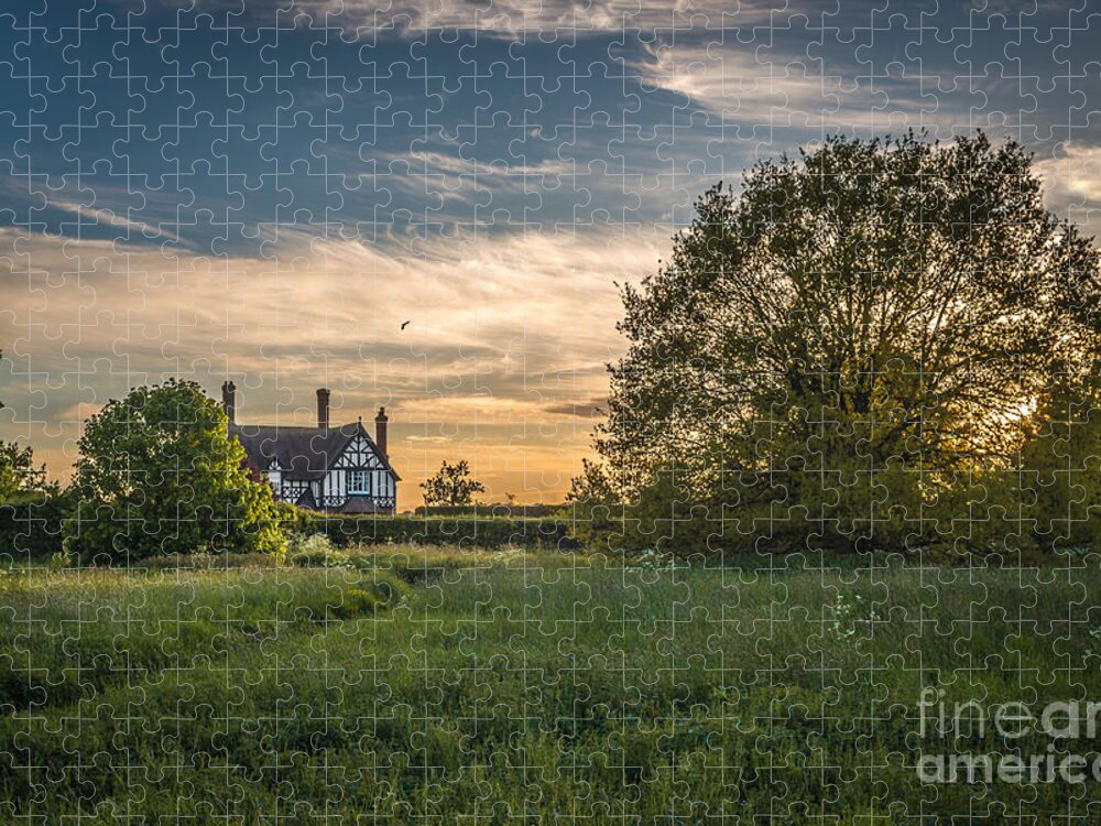 Shropshire Jigsaw Puzzle featuring the photograph Country House by Amanda Elwell