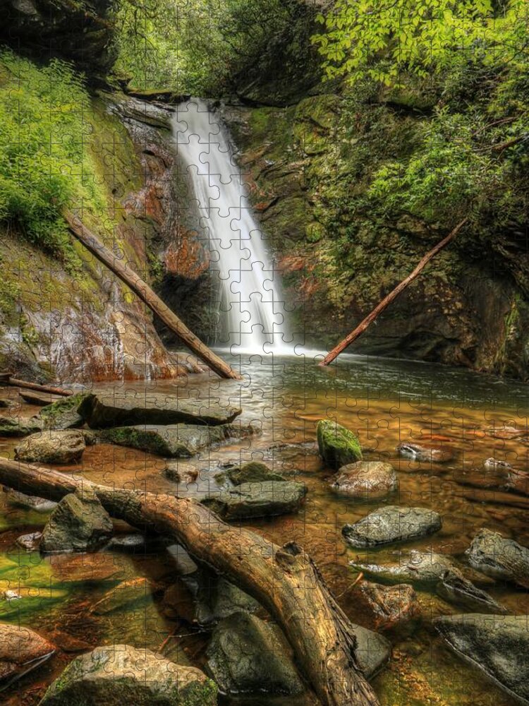 Courthouse Falls Jigsaw Puzzle featuring the photograph Courthouse Falls by Carol Montoya