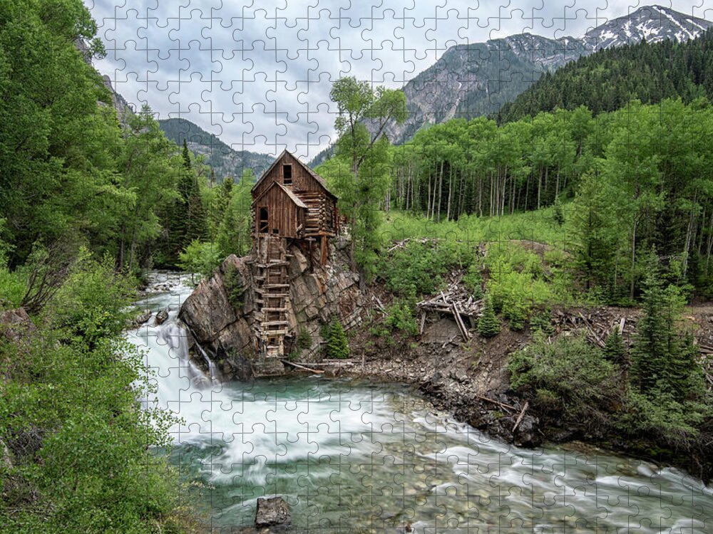 Crystal Jigsaw Puzzle featuring the photograph Crystal Mill Colorado 4 by Angela Moyer