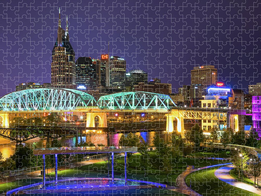 2014 Jigsaw Puzzle featuring the photograph Cumberland Park Reflections by Kenneth Everett