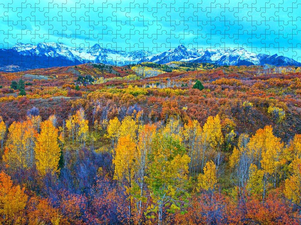 Dallas Divide Jigsaw Puzzle featuring the photograph Dallas Divide Palette by Bijan Pirnia