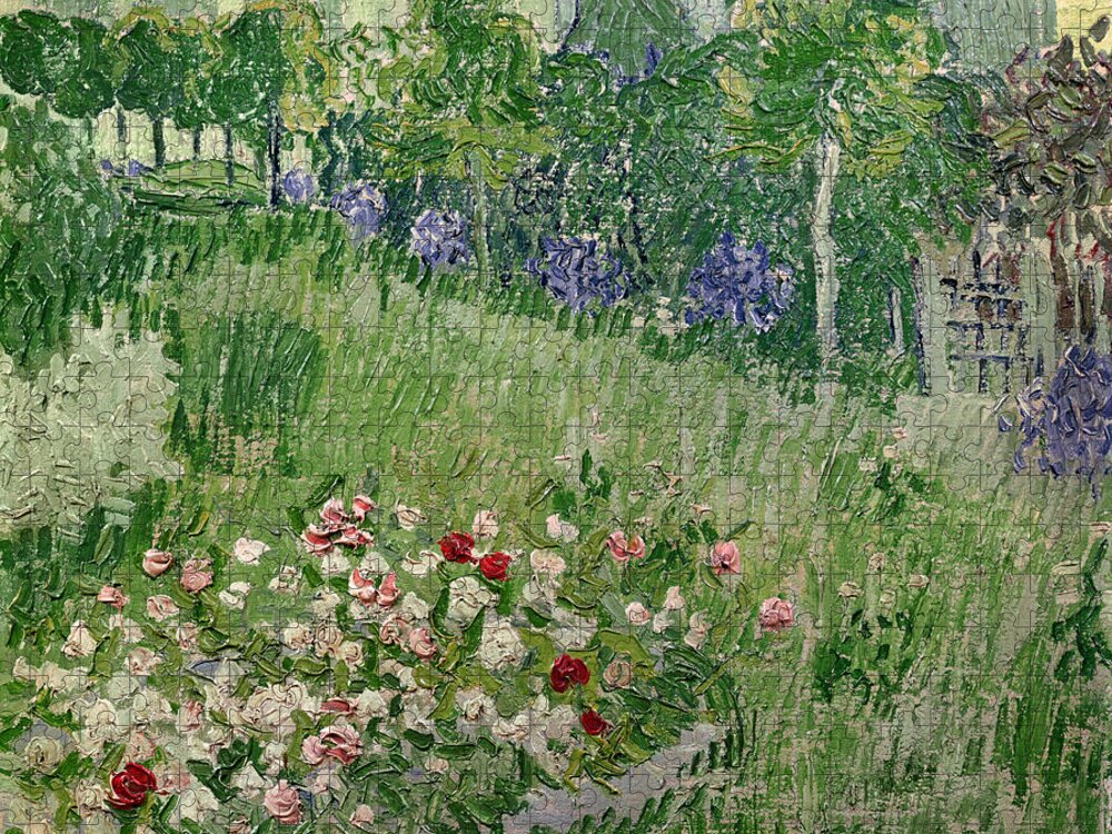 Daubigny Jigsaw Puzzle featuring the painting Daubigny's Garden by Vincent Van Gogh