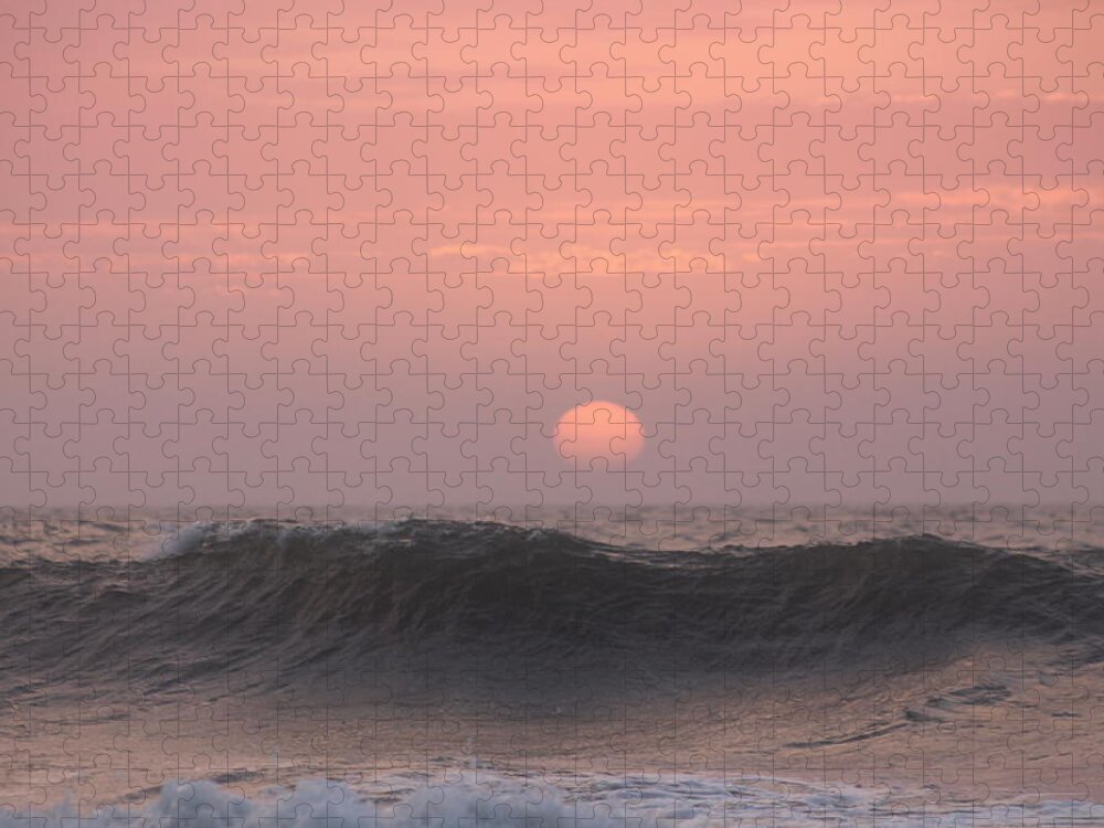 Sun Jigsaw Puzzle featuring the photograph Dawning Pink by Robert Banach