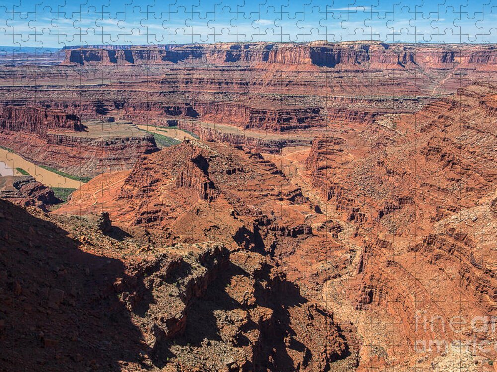  Red Rocks Jigsaw Puzzle featuring the photograph Dead Horse Point by Jim Garrison