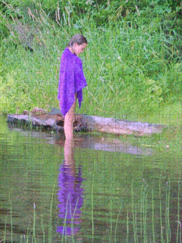 Purple Jigsaw Puzzle featuring the photograph Deep In Thought by Jackie Mueller-Jones