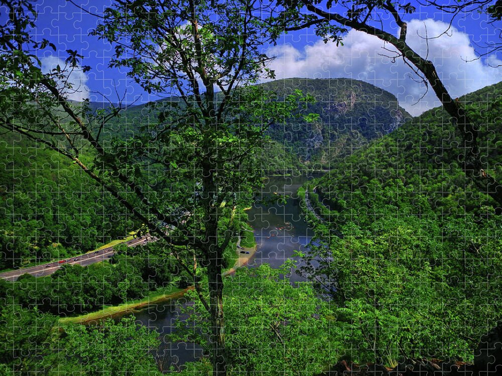 Delaware Water Gap Jigsaw Puzzle featuring the photograph Delaware Water Gap by Raymond Salani III