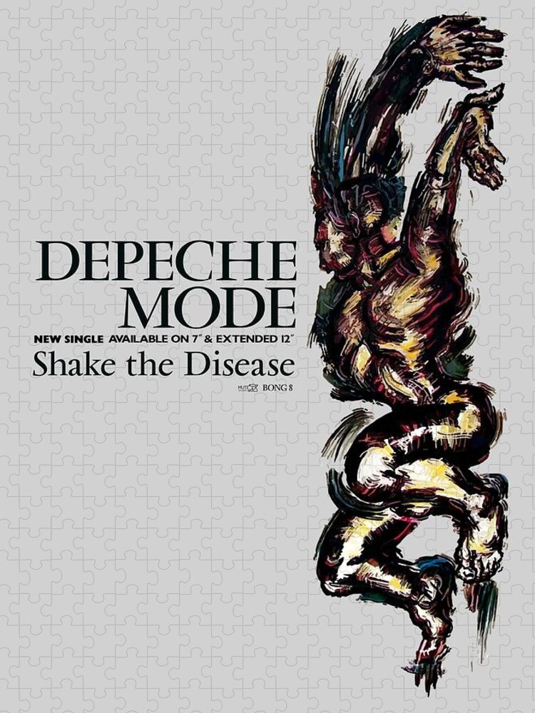 Depeche Mode Jigsaw Puzzle featuring the digital art Shake the Disease by Luc Lambert